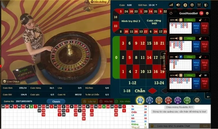 Các loại cược trong Roulette Nhà Cái RR88