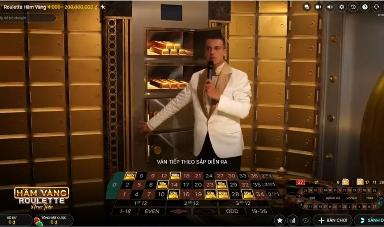 Giao diện chơi casino online cùng dealer chuyên nghiệp