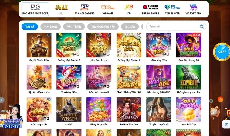 Đa dạng các tựa game nổ hũ hấp dẫn tại RR88